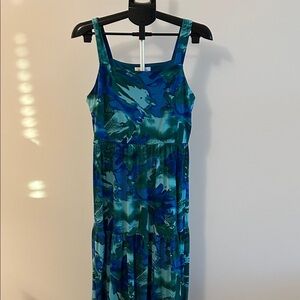 Gilli Teal and Navy Maxi Dress